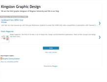 Tablet Screenshot of kingstongraphicdesign.blogspot.com