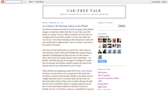 Desktop Screenshot of carfreetalk.blogspot.com