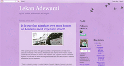 Desktop Screenshot of lekanadewumi.blogspot.com