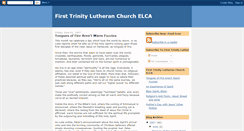 Desktop Screenshot of firsttrinitylutheran.blogspot.com