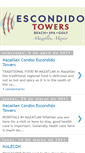 Mobile Screenshot of escondidotowersmazatlan.blogspot.com