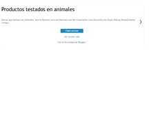 Tablet Screenshot of productostestadosenanimales.blogspot.com