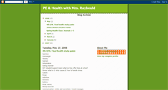 Desktop Screenshot of peandhealthwithmrsraybould.blogspot.com