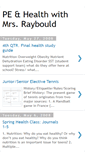Mobile Screenshot of peandhealthwithmrsraybould.blogspot.com