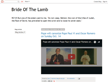 Tablet Screenshot of brideofthelamb.blogspot.com