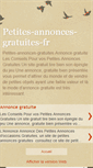 Mobile Screenshot of petites-annonces-gratuites-fr.blogspot.com