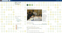 Desktop Screenshot of eslpowerteachers.blogspot.com