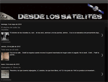 Tablet Screenshot of desde-los-satelites.blogspot.com