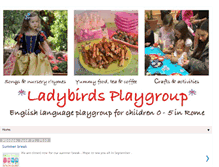 Tablet Screenshot of ladybirds-playgroup.blogspot.com