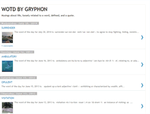 Tablet Screenshot of gryph-wotd.blogspot.com