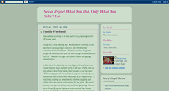 Desktop Screenshot of neverregretwhatyoudid.blogspot.com