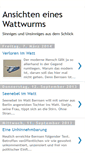 Mobile Screenshot of ansichteneineswattwurms.blogspot.com