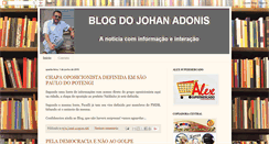 Desktop Screenshot of blogdojohanadonis.blogspot.com