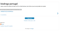 Tablet Screenshot of biodroga-portugal.blogspot.com
