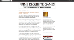 Desktop Screenshot of primerequisitegames.blogspot.com