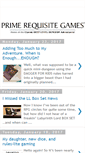 Mobile Screenshot of primerequisitegames.blogspot.com