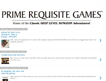 Tablet Screenshot of primerequisitegames.blogspot.com