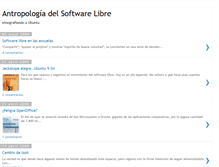 Tablet Screenshot of antropologiadelsoftwarelibre.blogspot.com