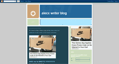 Desktop Screenshot of alecxwriter.blogspot.com