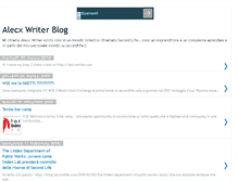 Tablet Screenshot of alecxwriter.blogspot.com