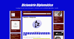 Desktop Screenshot of dicionariodiplomatico.blogspot.com