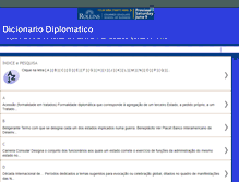 Tablet Screenshot of dicionariodiplomatico.blogspot.com