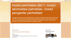 Desktop Screenshot of modulperhotelan.blogspot.com