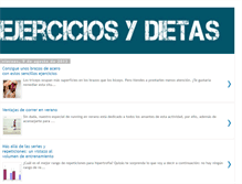 Tablet Screenshot of ejercicios-dietas.blogspot.com