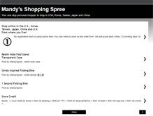 Tablet Screenshot of mandyspree.blogspot.com