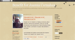 Desktop Screenshot of joannacarnahanbenefit.blogspot.com