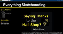 Desktop Screenshot of everythingskateboardingmagazine.blogspot.com