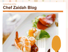 Tablet Screenshot of chefzaidah.blogspot.com