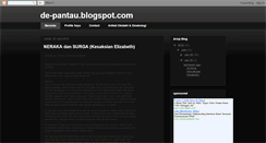 Desktop Screenshot of de-pantau.blogspot.com