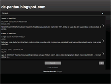 Tablet Screenshot of de-pantau.blogspot.com