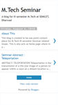 Mobile Screenshot of mtechseminar2010.blogspot.com