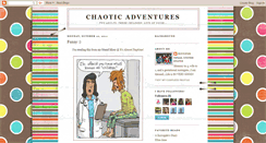 Desktop Screenshot of chaoticadventures.blogspot.com