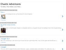 Tablet Screenshot of chaoticadventures.blogspot.com