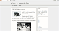 Desktop Screenshot of almost-hasselblad.blogspot.com