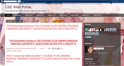 Desktop Screenshot of csewebportal.blogspot.com