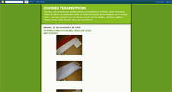 Desktop Screenshot of cojinesterapeuticosnaturales.blogspot.com