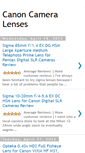 Mobile Screenshot of canon-cameralenses.blogspot.com