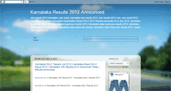 Desktop Screenshot of karnataka-results.blogspot.com