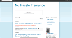 Desktop Screenshot of nohassleinsuranceguy.blogspot.com
