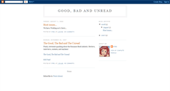Desktop Screenshot of goodbadandunread.blogspot.com