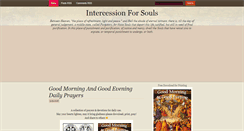 Desktop Screenshot of intercession4souls.blogspot.com