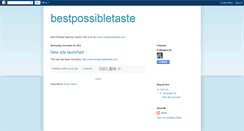 Desktop Screenshot of bestpossibletaste.blogspot.com