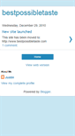 Mobile Screenshot of bestpossibletaste.blogspot.com