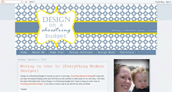 Desktop Screenshot of designonashoestringbudget.blogspot.com