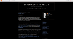Desktop Screenshot of experimentsinreal3.blogspot.com