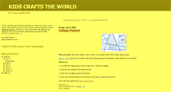 Desktop Screenshot of kidscraftstheworld.blogspot.com